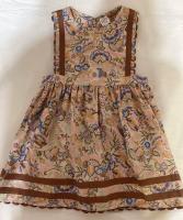 Gerdy Pinafore-Woodland Floral Cream