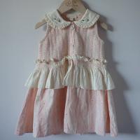 Mademoiselle tunic jacquard gingham pink flowers