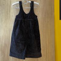 Iris Jumpsuit 黑色細絨吊帶褲 2y