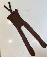 復古吊帶褲襪 - Chocolate Brown 1-2y