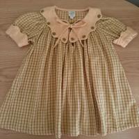 Esther Dress - Dune Check