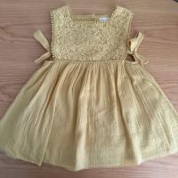 Paolina Organic Cotton Dress | Yellow