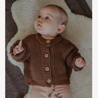 寬版開衫針織外套