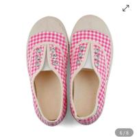 	 NOVESTA 格紋彈性休閒鞋 STAR KID ELASTIC GINGHAM PINK