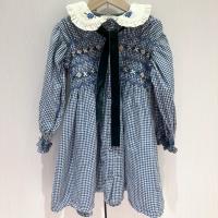 Bonjour Diary Romantic Long Tunique, Vichy blue(4Y