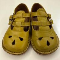 復古雙帶小皮鞋 Gold Palm