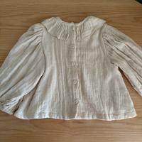 Double Muslin Ruffle Blouse