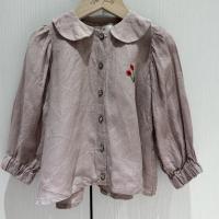 All The Beautiful Linen - LONG SLEEVE TUNIC DRESS 彼得潘領襯衫