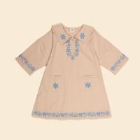 Thalia Dress - Pink Beige