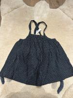 黑色格紋吊帶裙