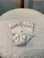 Camélia Jacquard Flower Ankle Socks - Doux Agneaux 21/23