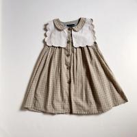 Little Poetry Exclusive- Dress Elysée - CHECK GREEN & CARAMEL