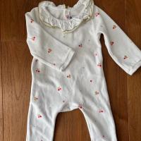 絨質燙金櫻桃連身衣