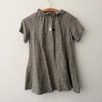 法鬥圓帽雙刺繡洋裝