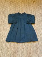 亞麻長袖連衣裙