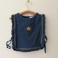 牛仔小花背心