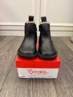 牛津雕花Chelsea皮靴