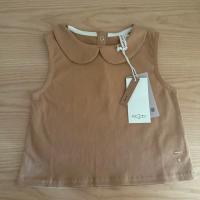 L80d01 Collar Tank Top GOTS 125 Biscuit