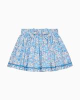 藍碎花liberty短裙