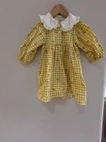 Hei韓國品牌 黃格子洋裝