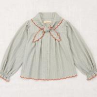 花瓣領結美衫 Miki Top - Overcast Little House Floral