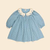Esther Dress - Quilt Calico Blue Pebble洋裝