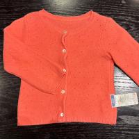 鮭魚粉針織外套