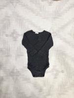 灰色長袖包屁衣