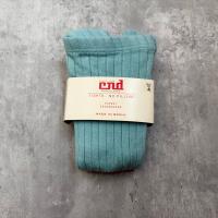 經典直條紋褲襪(冰藍色)