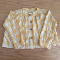 Yellow GINGHAM BLOUSE