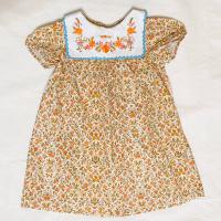 Happyology 翻領繡花碎花洋裝