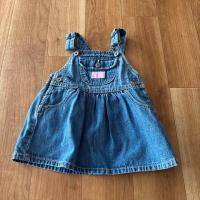 OshKosh B'gosh粉紅標牛仔吊帶裙