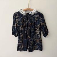 Tula baby dress - tapestry floral blue