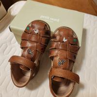 UNIQUA限定 昆蟲刺繍 羅馬涼鞋 - 棕