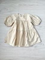 長袖蛋糕裙洋裝(原色)