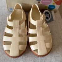 西班牙 Igor NICO復古焦糖魔鬼氈涼鞋 奶油白