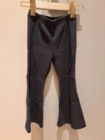 深藍羅紋喇叭褲