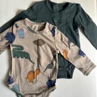 恐龍長袖包屁衣兩件