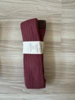 羅紋褲襪（酒紅）