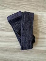 金蔥羅紋褲襪（深藍）