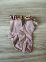 蕾絲花邊短襪（玫瑰粉）