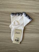 小香風點點蕾絲邊短襪