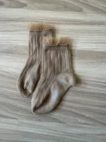 網紗短襪（卡其）