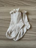 蕾絲邊短襪（奶白）
