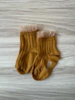 網紗短襪（芥黃）