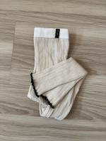 跳色捲邊內搭褲（奶油白）