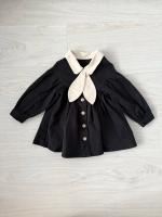 Bow tie dress - black