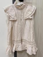 米白簍空蕾絲洋裝