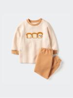 Uniqlo麵包小偷長袖鋪棉家居服組