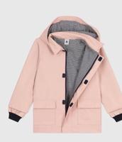 小帆船經典防風防雨粉色外套